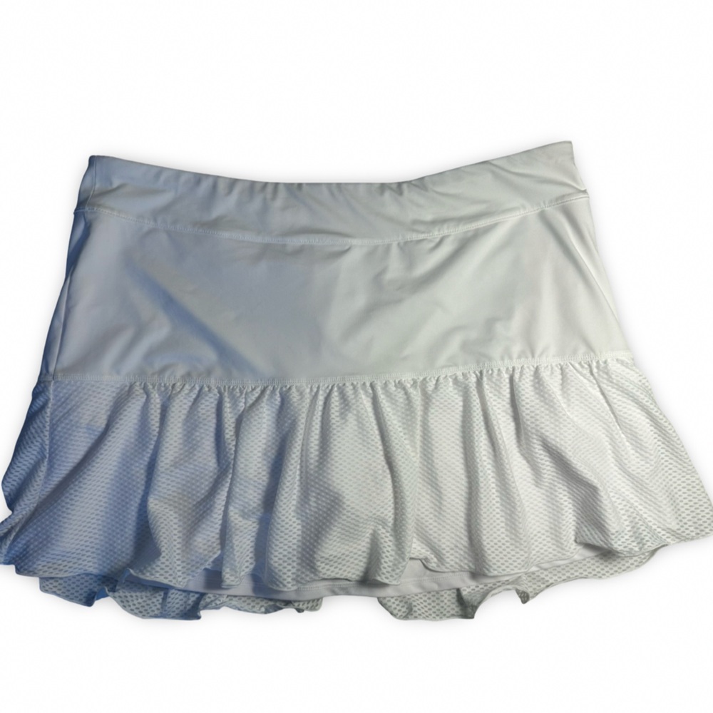 Vineyard Vines White Ruffled Mini Skirt